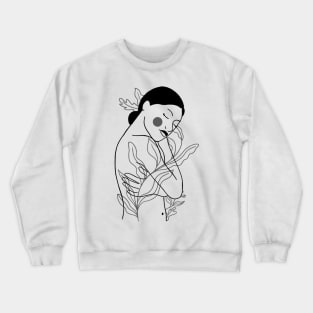 Simple Woman Design Crewneck Sweatshirt